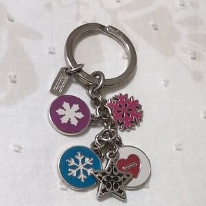 Coach Multicolor Charm Key Holder